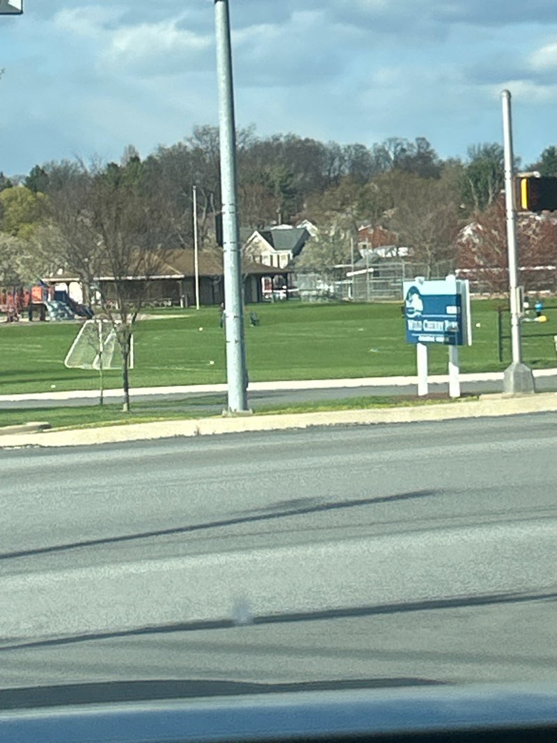 walking near me in Wild Cherry Park in spring