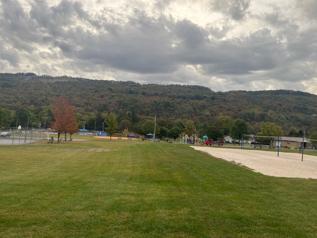 walking near me in Claysburg Community Park in autumn