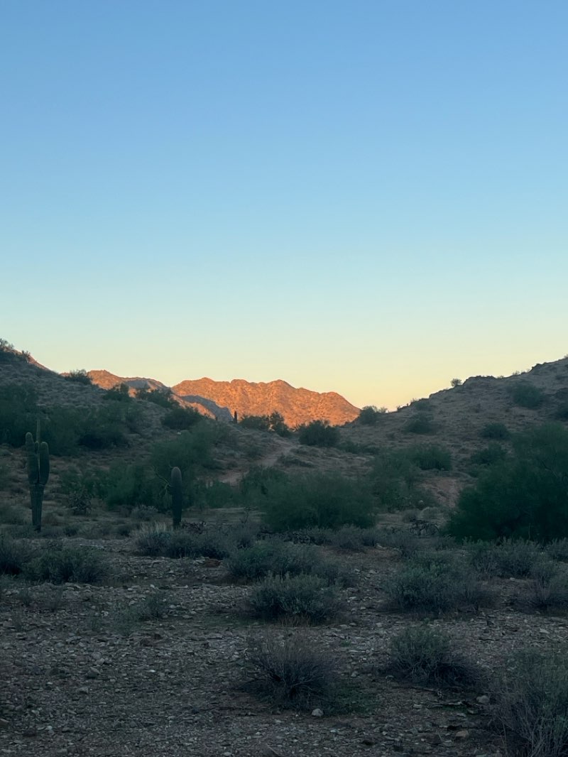walking near me in San Tan Mountain Regional Park in autumn