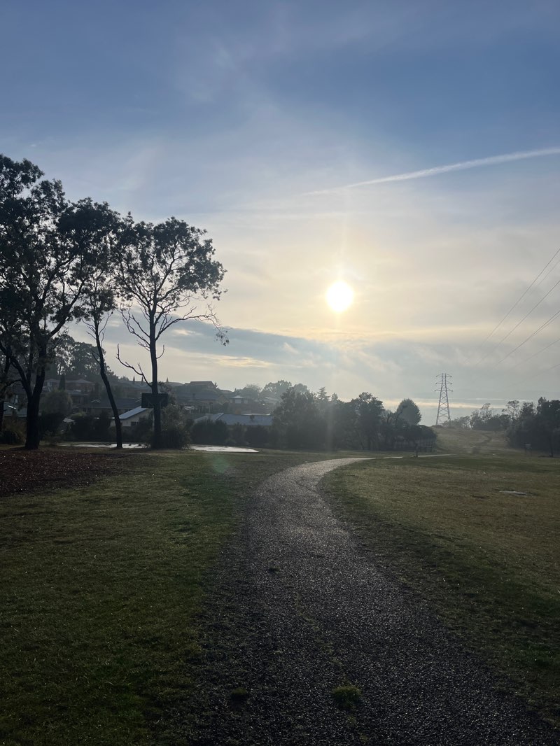 walking near me in Youngtown Regional Park in winter