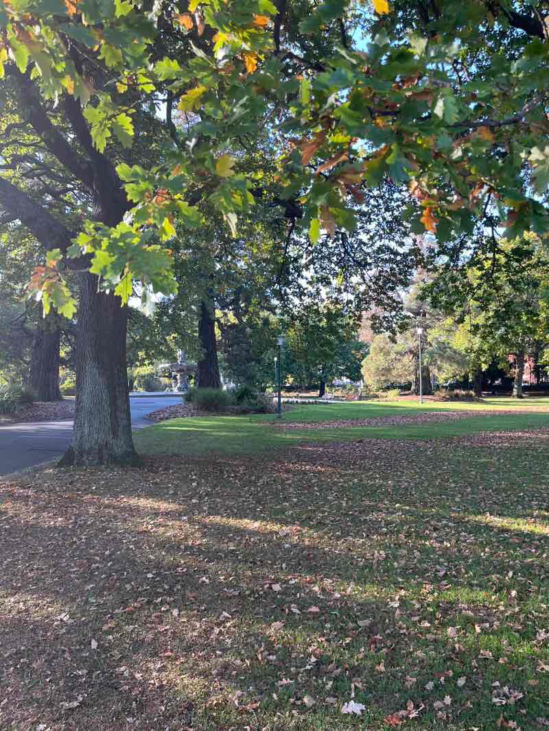 walking near me in Princes Square in autumn