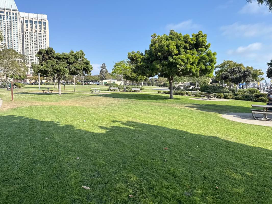 walking near me in Ruocco Park in autumn
