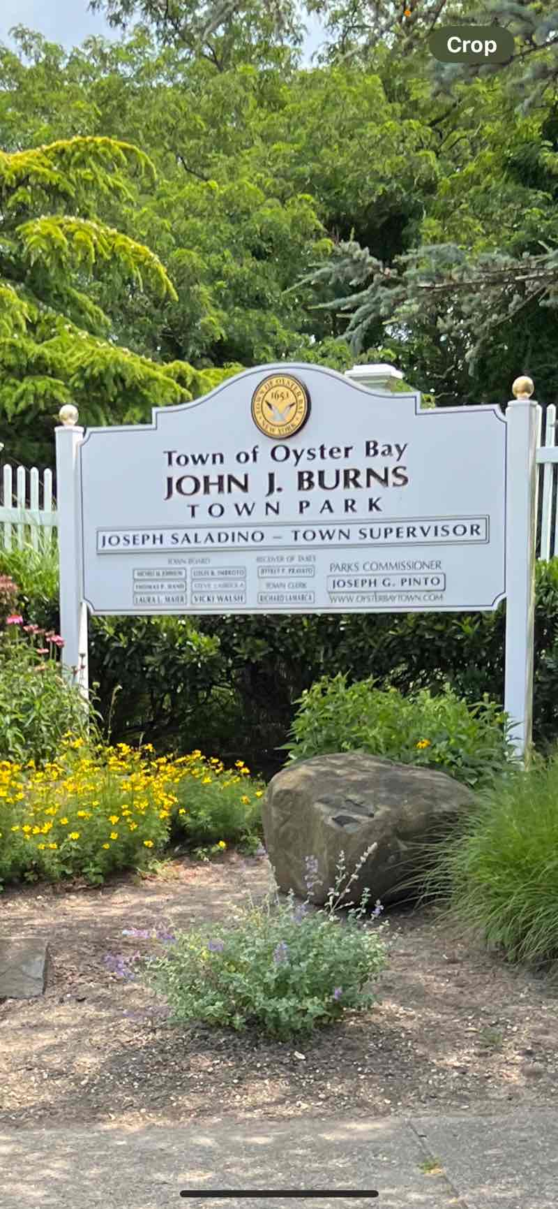 walking near me in John J Burns Park in winter