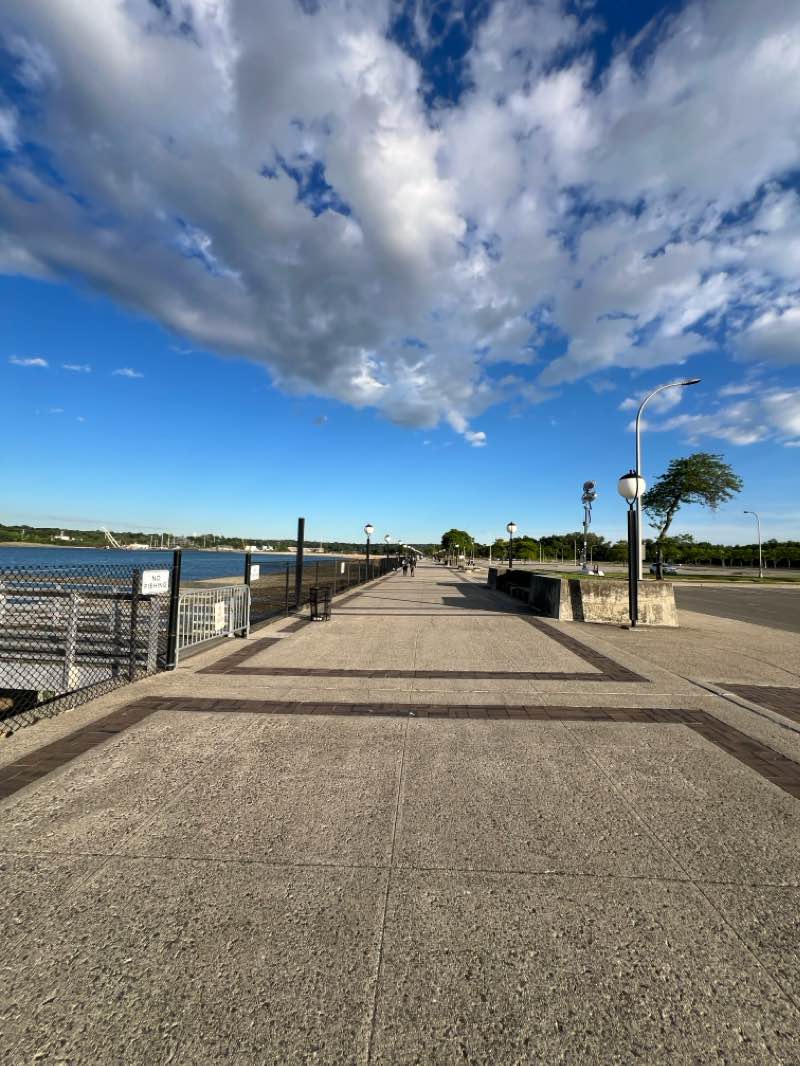 walking near me in North Hempsted Beach Park in spring