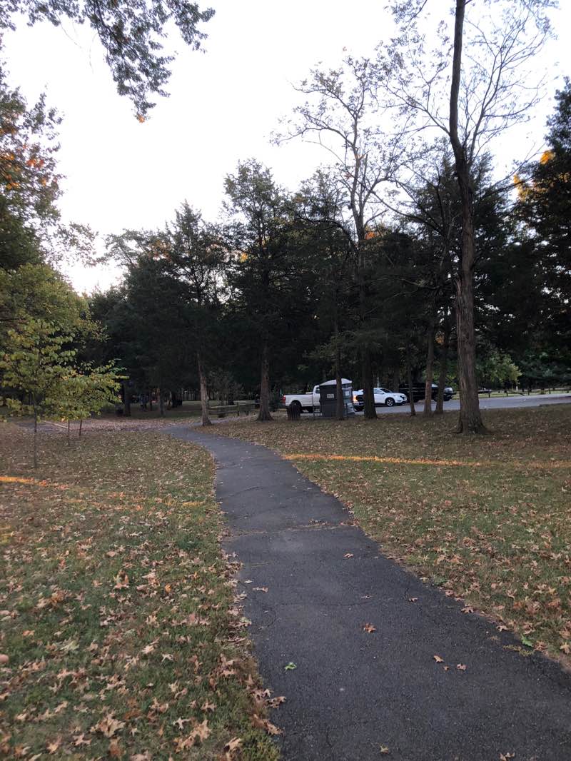 walking near me in Trailside Park in autumn