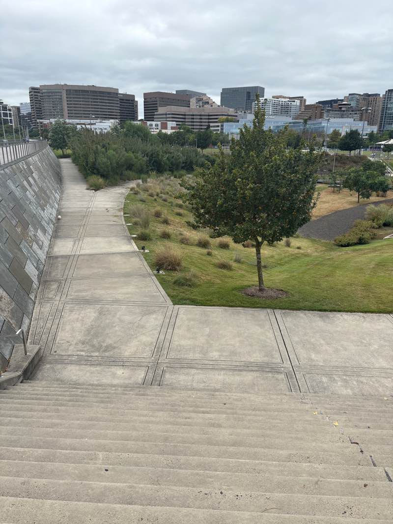 walking near me in Crystal City Water Park in autumn