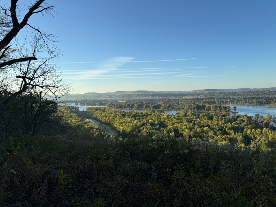 walking near me in Nelson Dewey State Park in autumn