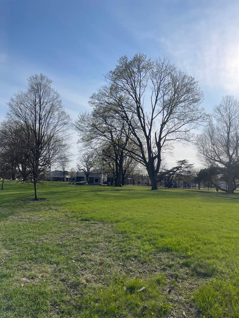 walking near me in Echo Veterans Memorial Park in spring
