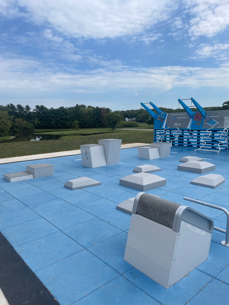 walking near me in Emricson Park in autumn