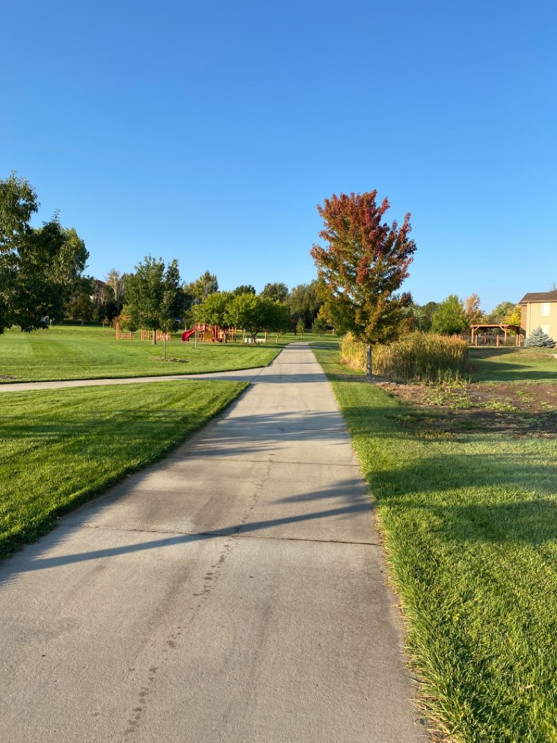walking near me in Country Estates Park in winter