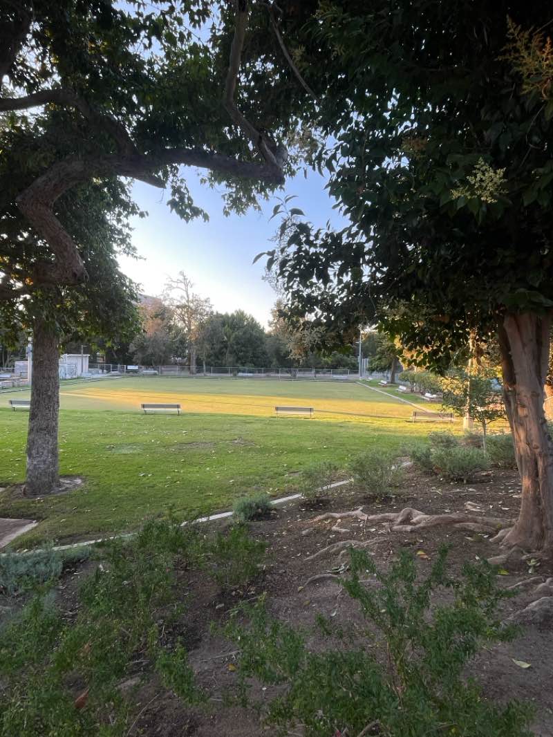 walking near me in Santiago Park in summer