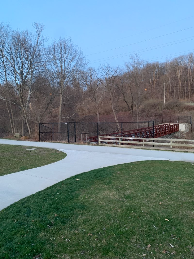 walking near me in Memorial Soccer Field / Akron Dog Park in winter
