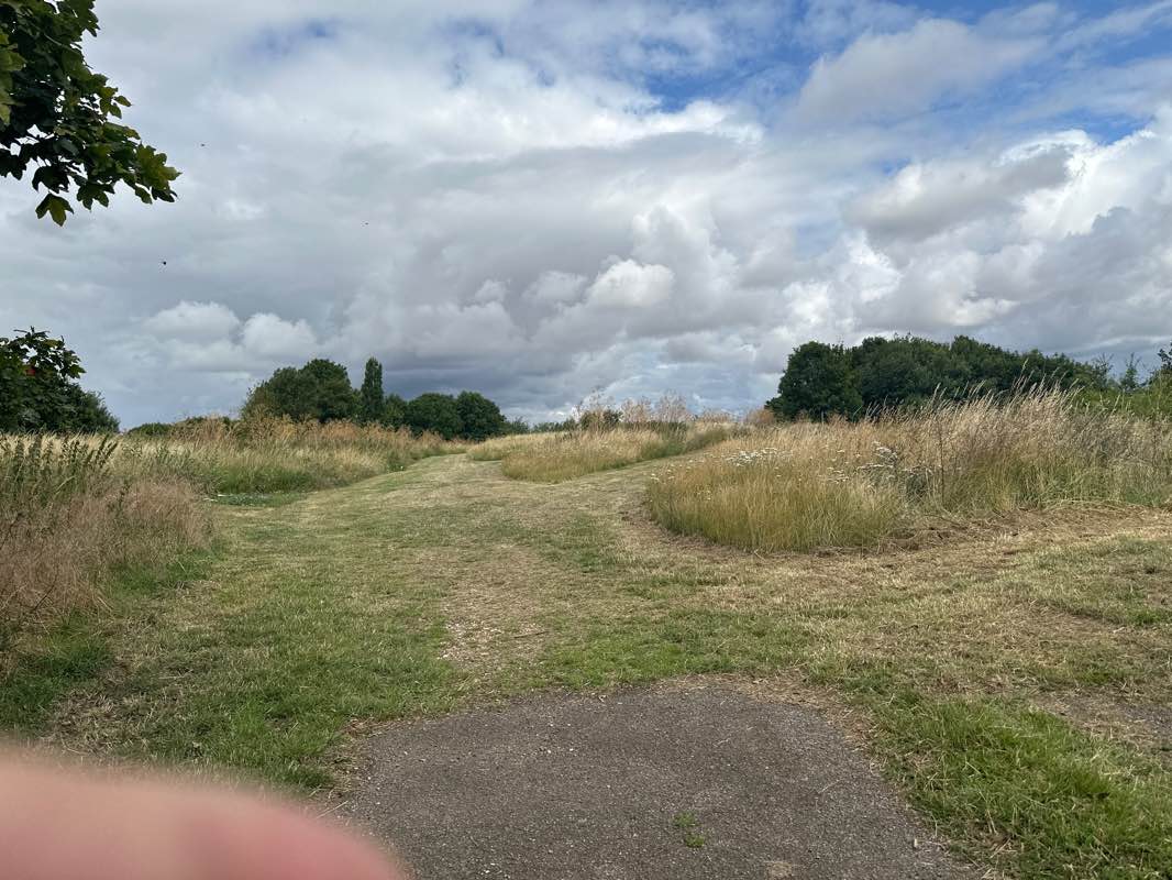 walking near me in Woodhill Field in winter