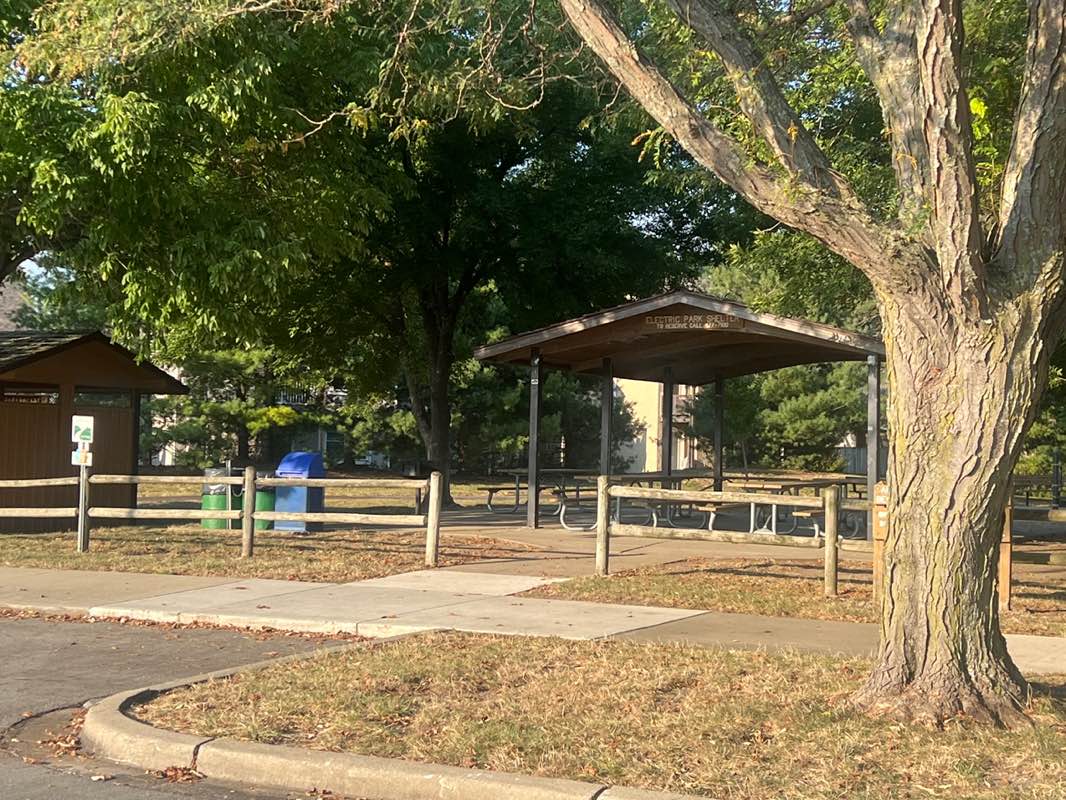 walking near me in Electric Park in autumn