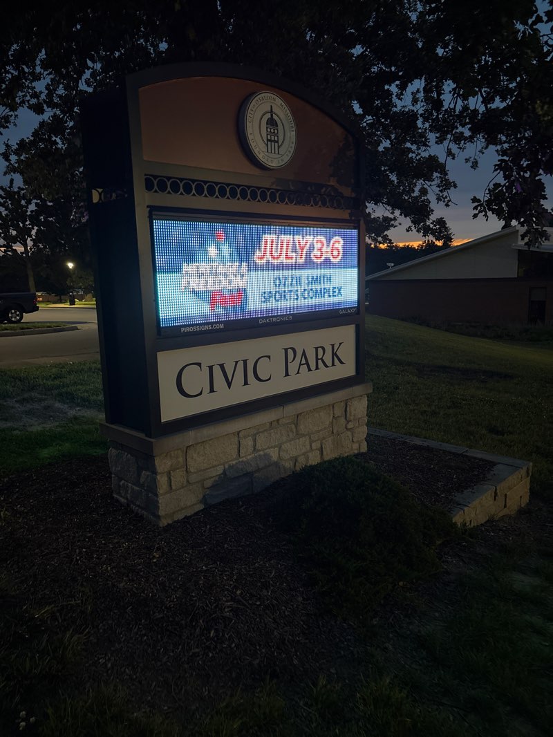 walking near me in Civic Park in summer
