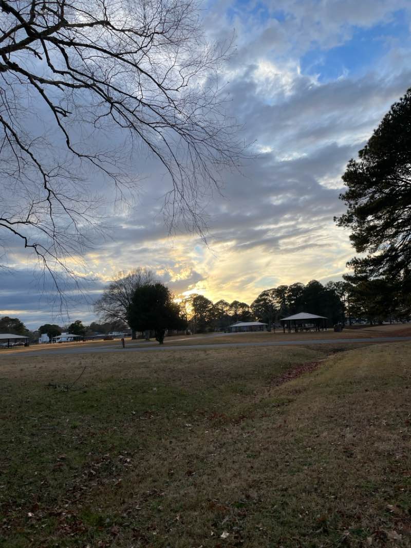 walking near me in Gosnolds Hope Park in winter