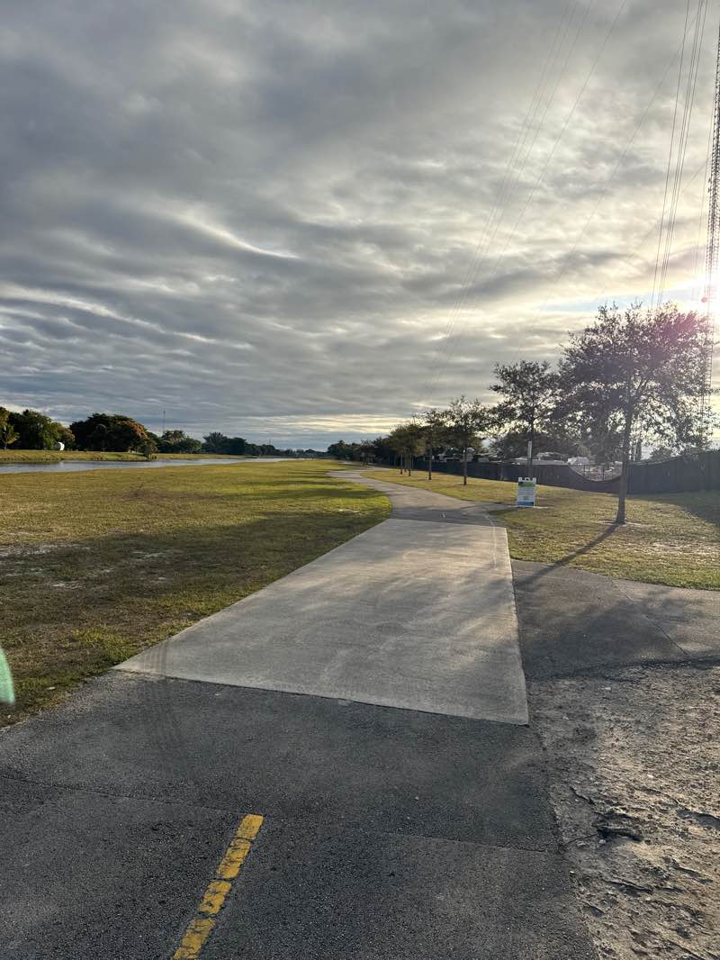 walking near me in Snake Creek Park in winter