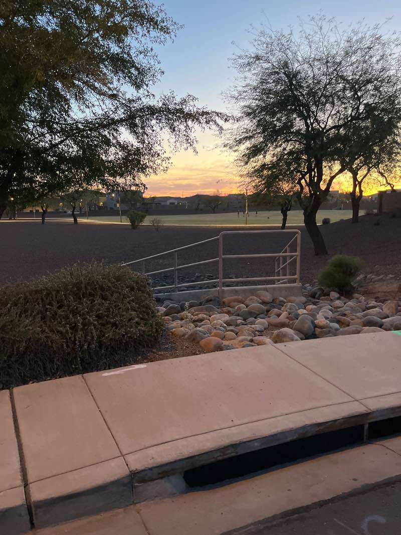 walking near me in Blue Horizons Park in spring