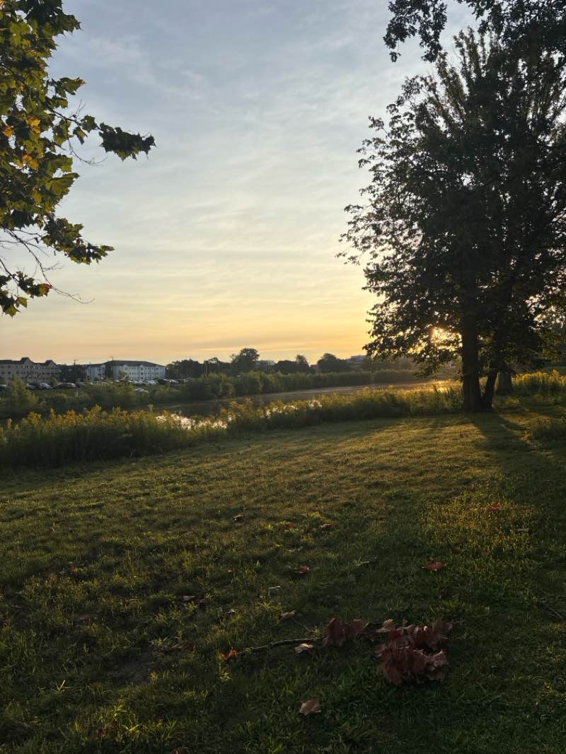 walking near me in Kircher Park in autumn