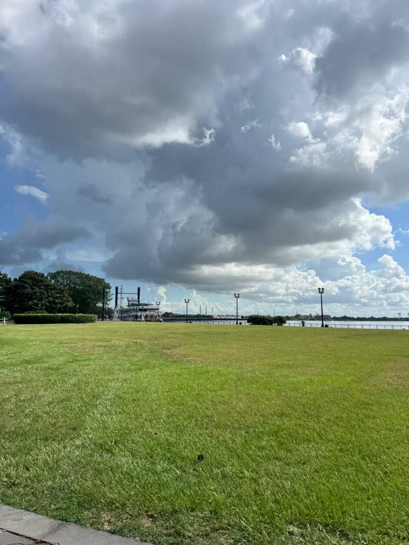 walking near me in Woldenberg Riverfront Park in summer