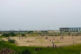 walking near me in Velachery Railway playground in winter