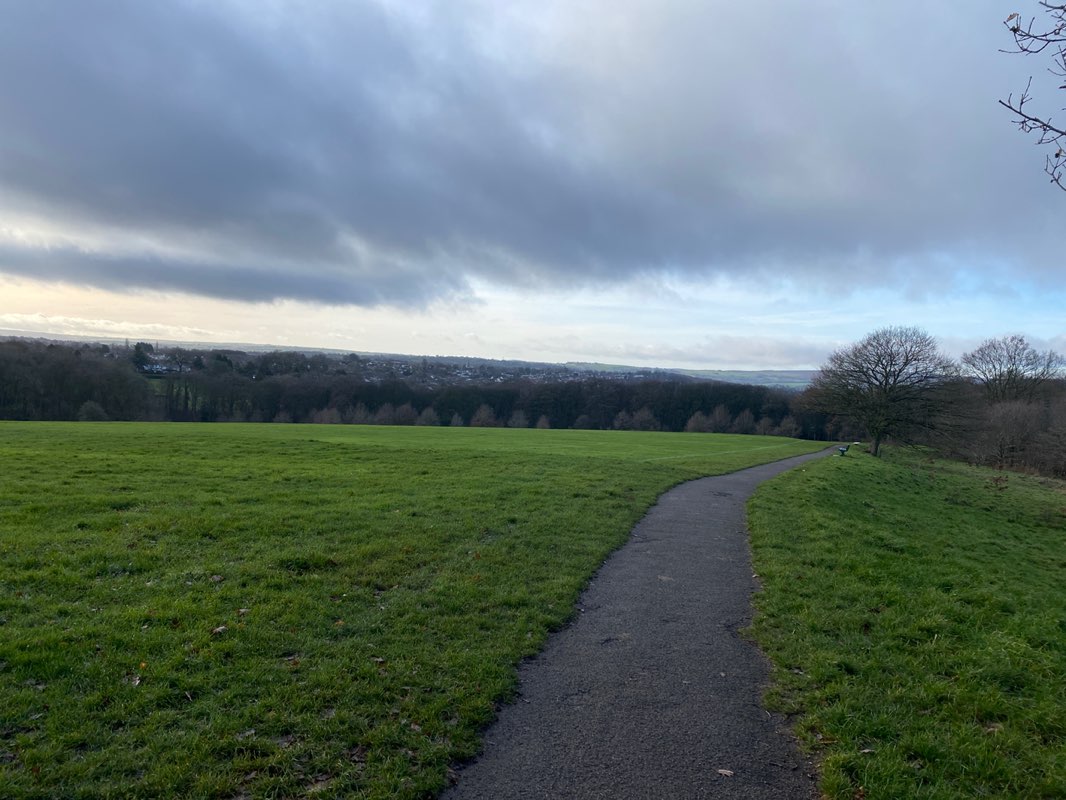 walking near me in Graves Park in winter