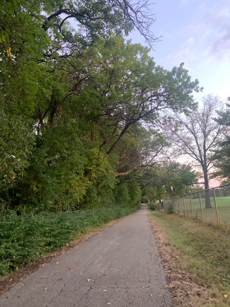 walking near me in Fairview Park in winter