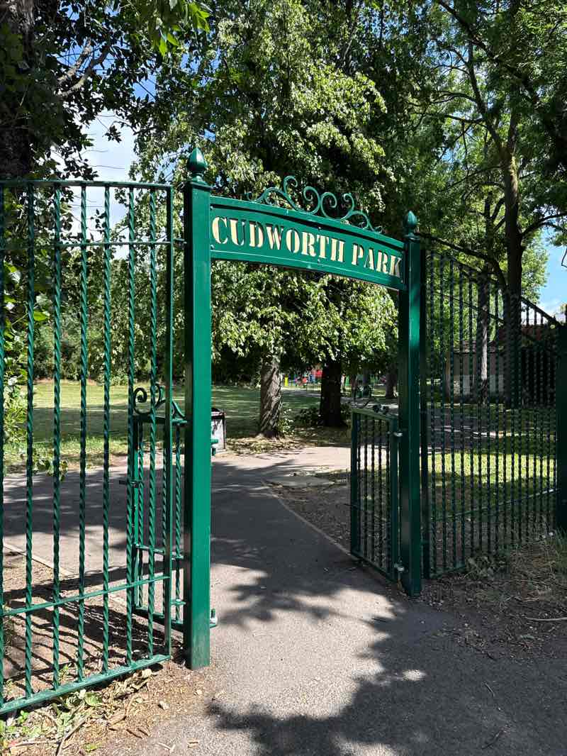walking near me in Cudworth Park in summer