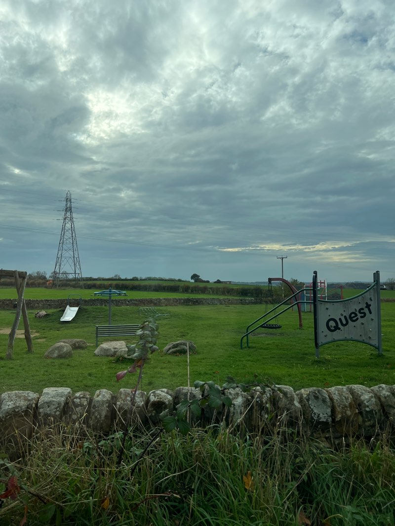 walking near me in Bargate Road Park in autumn