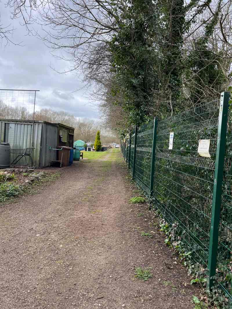 walking near me in Mackworth Allotment and Community Garden in spring