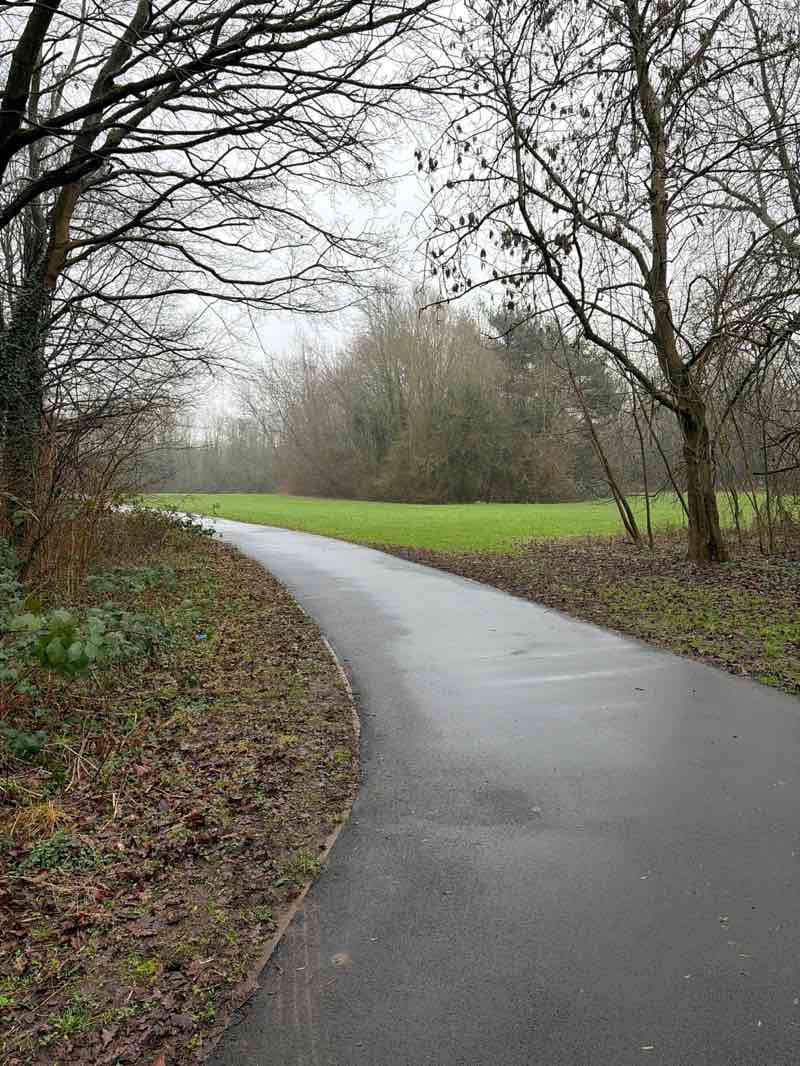 walking near me in Mackworth Allotment and Community Garden in winter