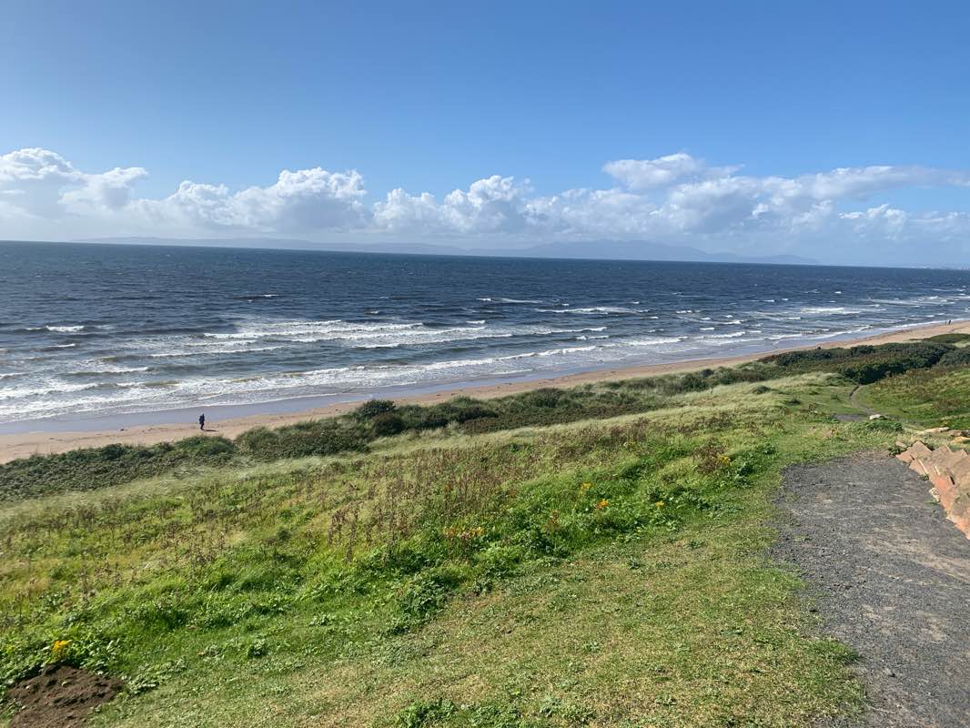 walking near me in Irvine Beach Park in autumn