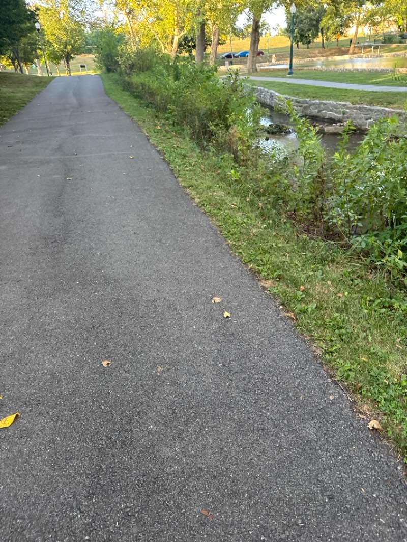 walking near me in Pangborn Park in autumn