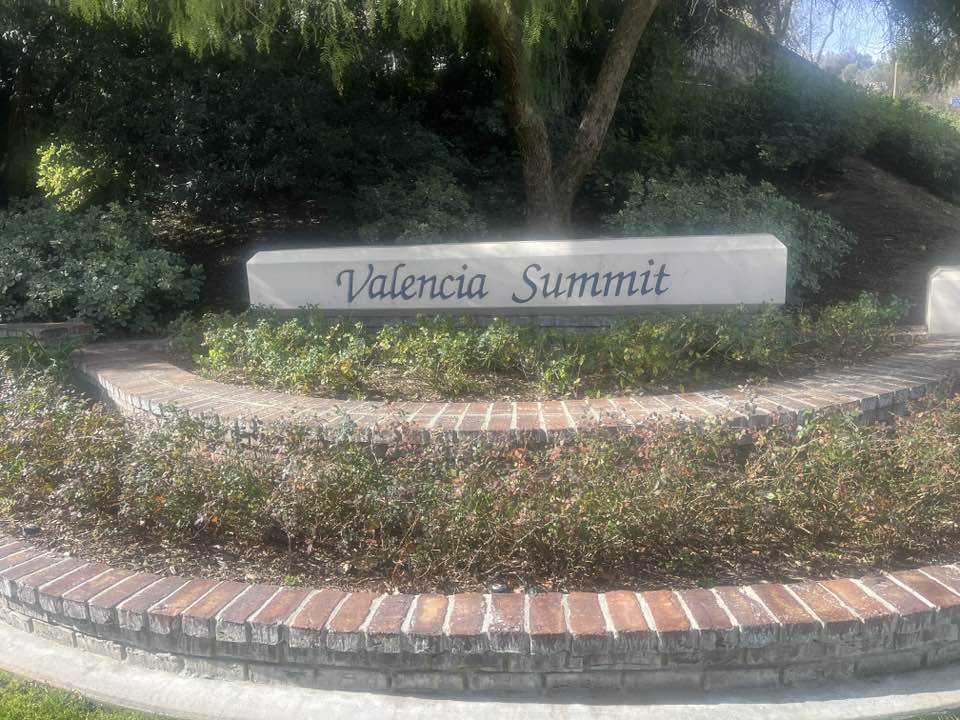 walking near me in Valencia Summit Park in winter