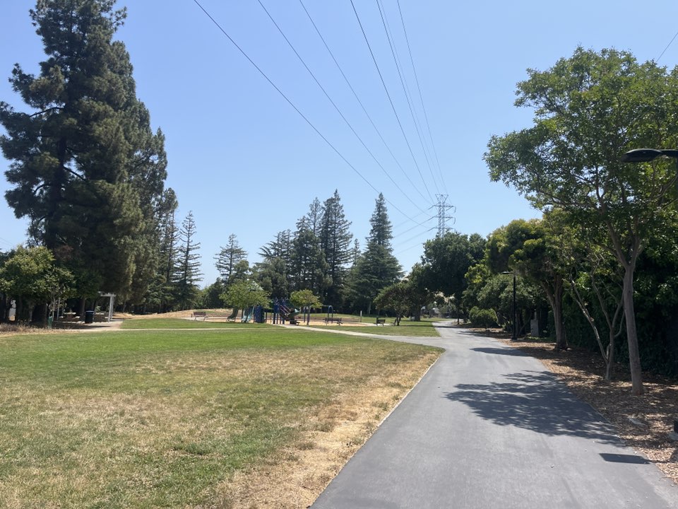 walking near me in Live Oak Manor Park in summer