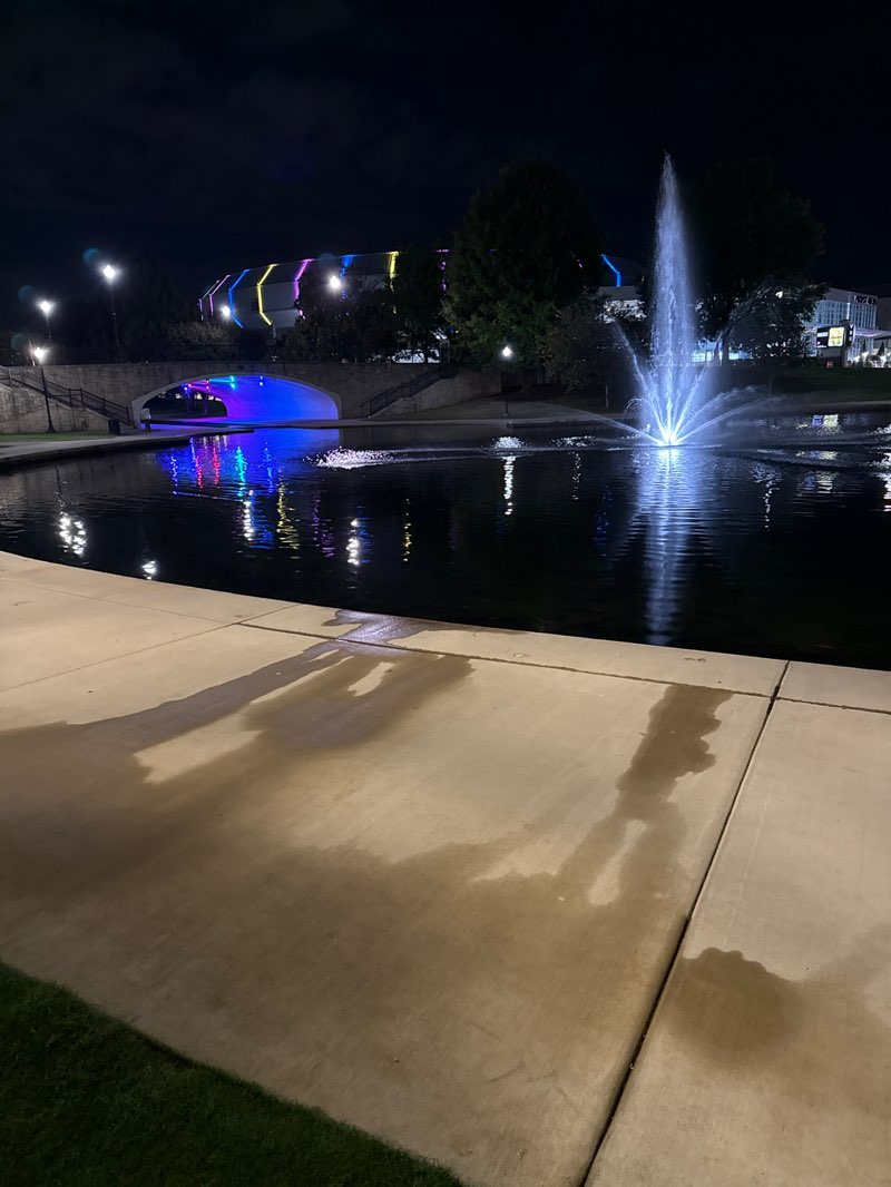 walking near me in Big Spring Park in autumn