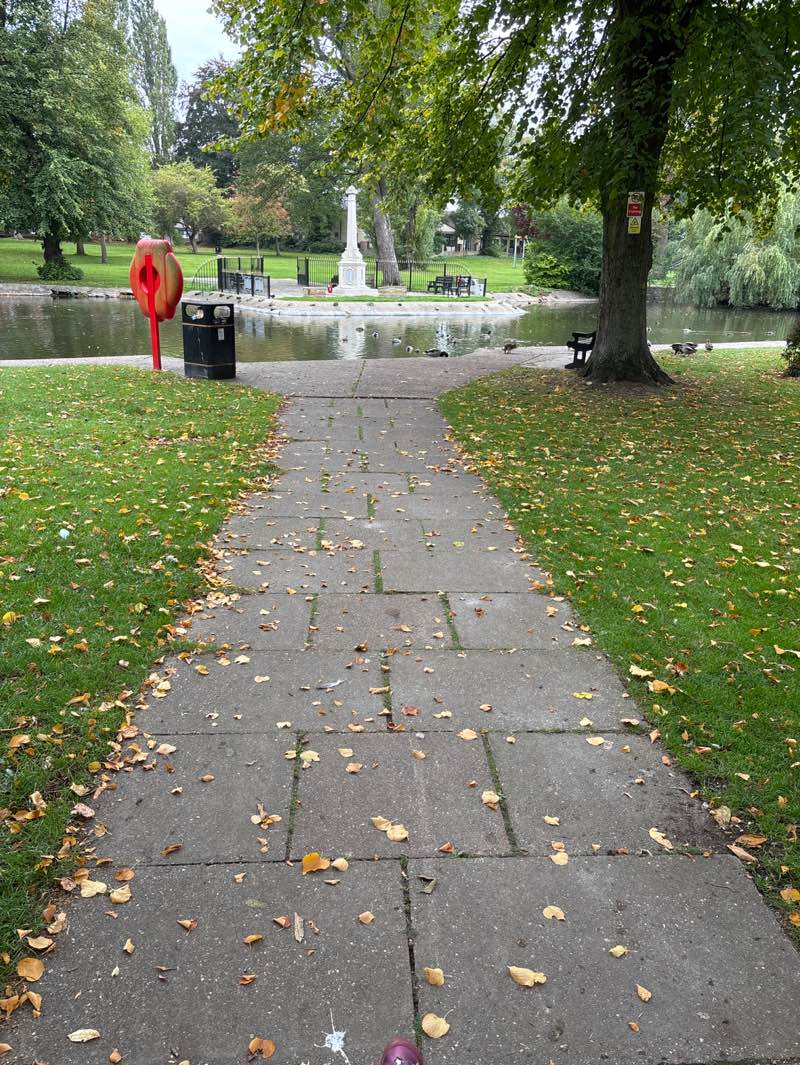 walking near me in Memorial Park in autumn