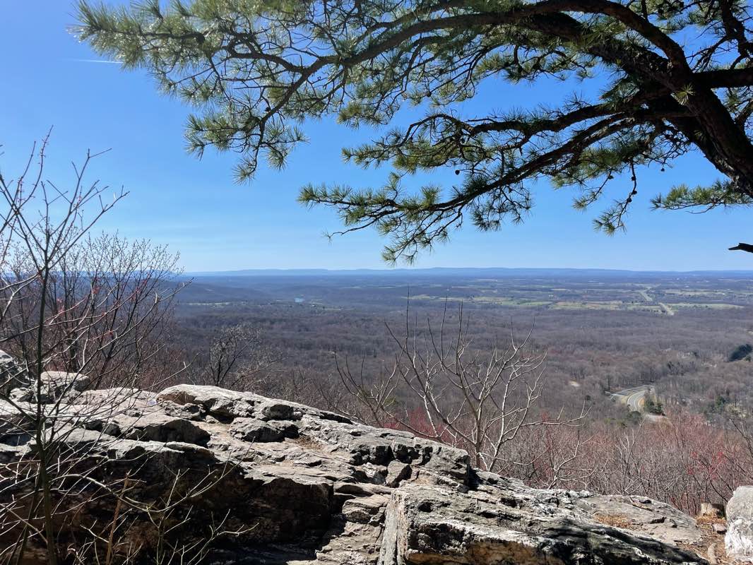 walking near me in Bears Den Park in winter