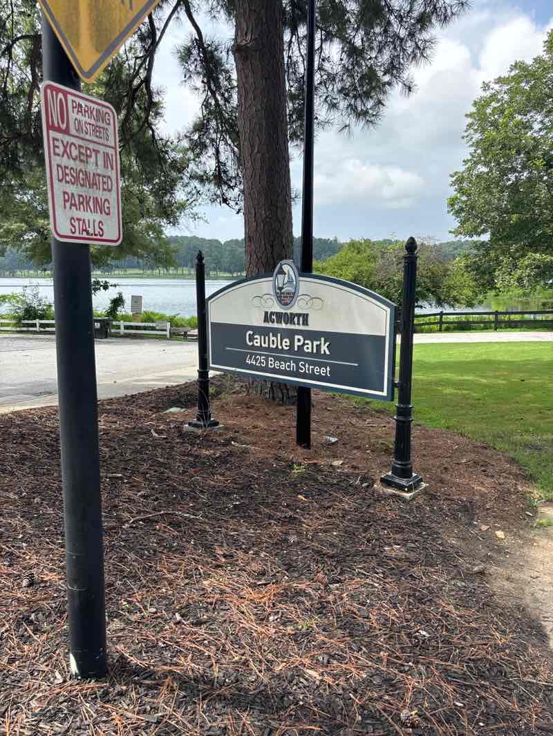 walking near me in Cauble Park in summer