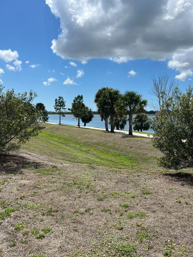walking near me in Nathan Benderson Park in spring