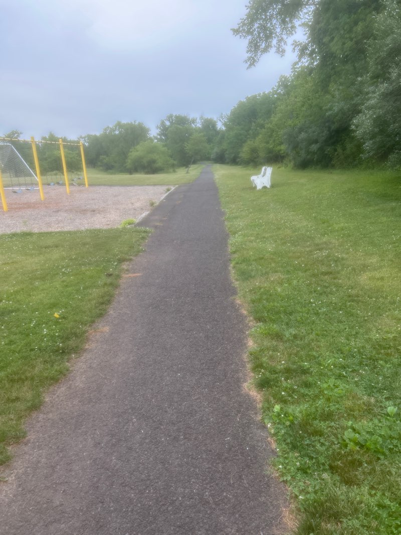 walking near me in Veteran's Park in summer