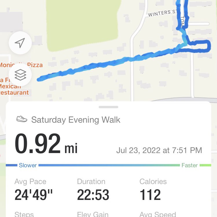 walking with a dog Dorinda post image