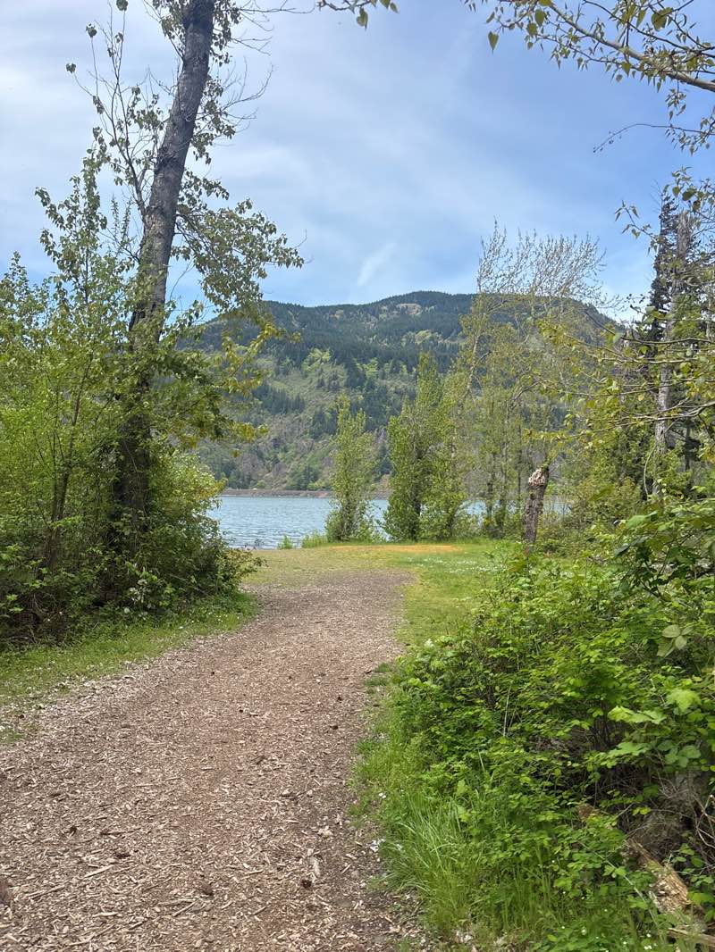 walking near me in Viento State Park in spring