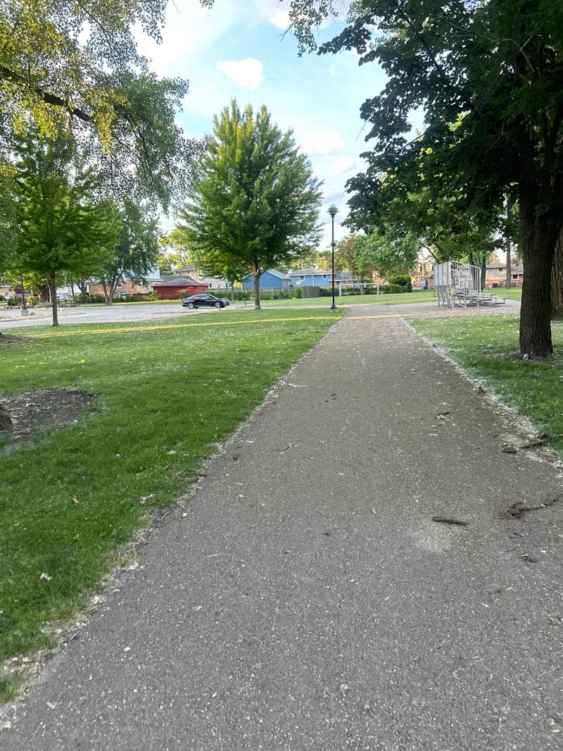 walking near me in Harr Park in summer