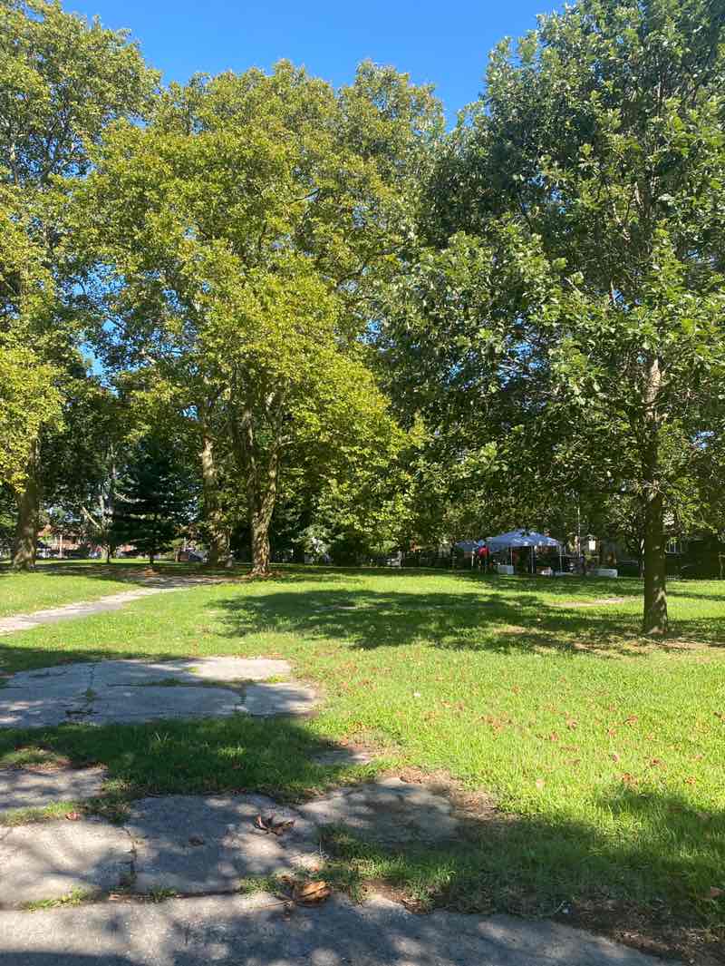 walking near me in Canarsie Park in autumn