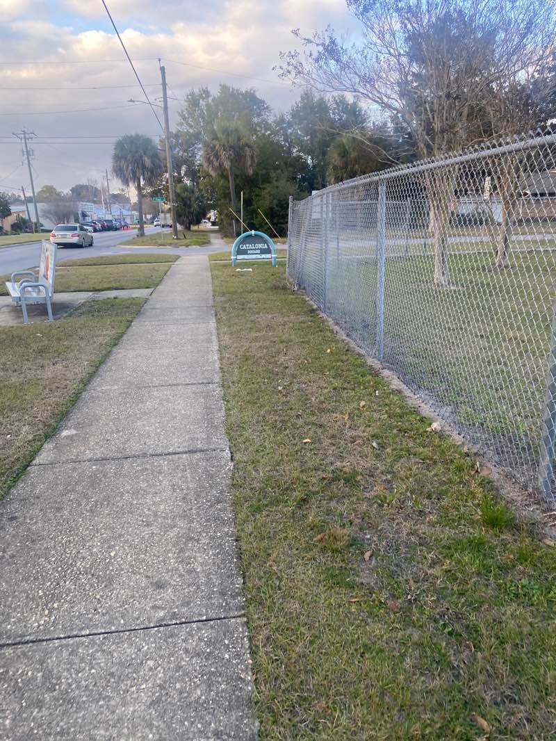 walking near me in Catalonia Square in winter