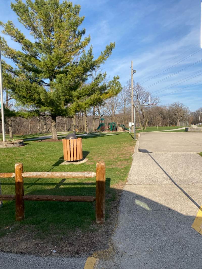 walking near me in Lions Park in spring