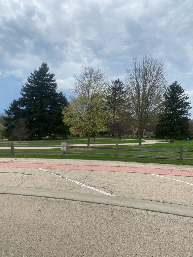 walking near me in DuPage River Park in spring