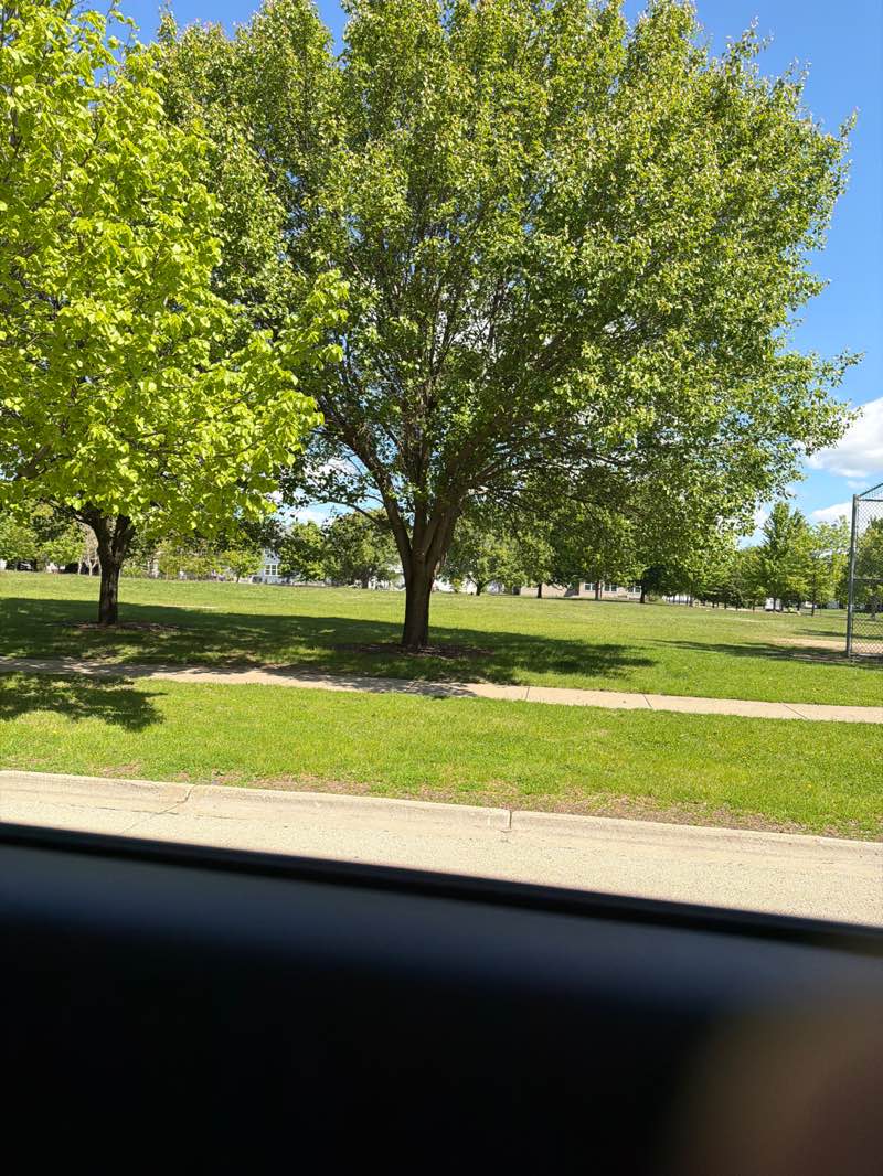 walking near me in River Hills Park in spring