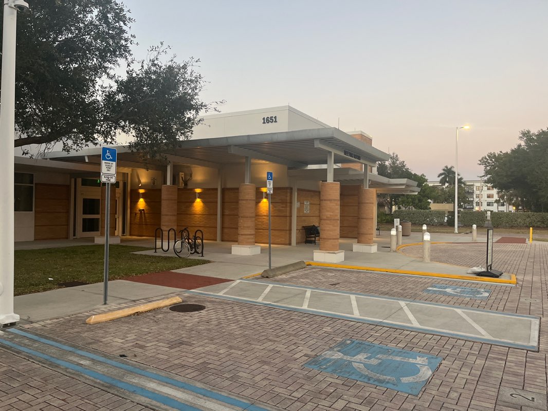 walking near me in Fort Myers Regional Library in winter